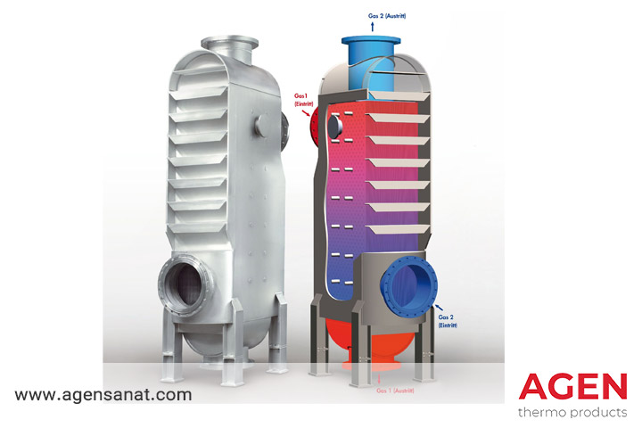 مبدل بازیافت حرارت از گاز اگزوز انجین گازسوز